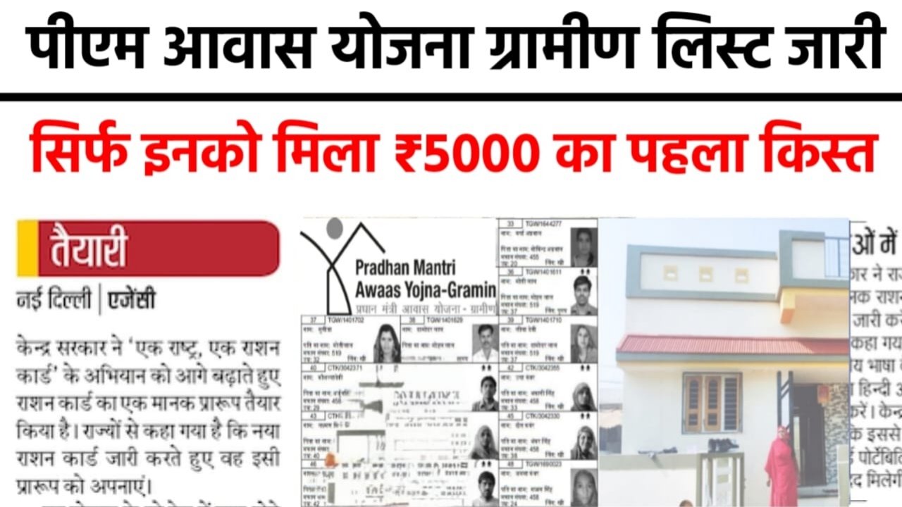 PM Awas Yojana Gramin Update